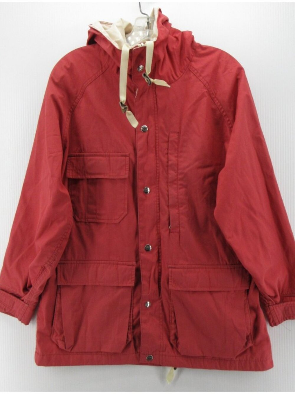 VINTAGE Woolrich Jacket Medium Mountain Parka Coat Hoodie 90s Snap Up*